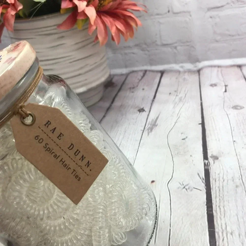 Rae Dunn glass jar